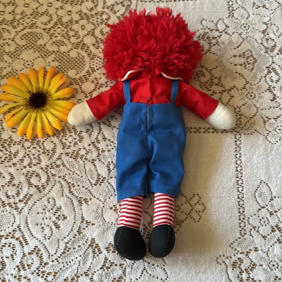 ❤️ Raggedy Andy Doll; Adorable! Perfect for Play, Room or “Under the Tree” Decor - Picture 4 of 9